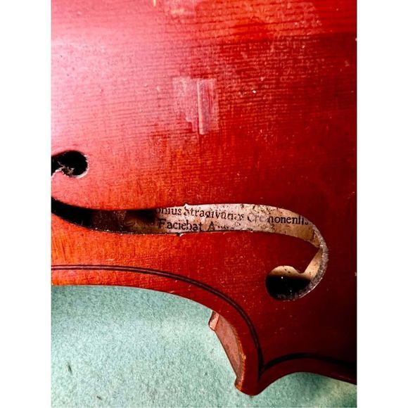 VINTAGE German Antonius Stradivarius Cremonensis, Faciebat Anno 3/4 size violin - Picture 16 of 16